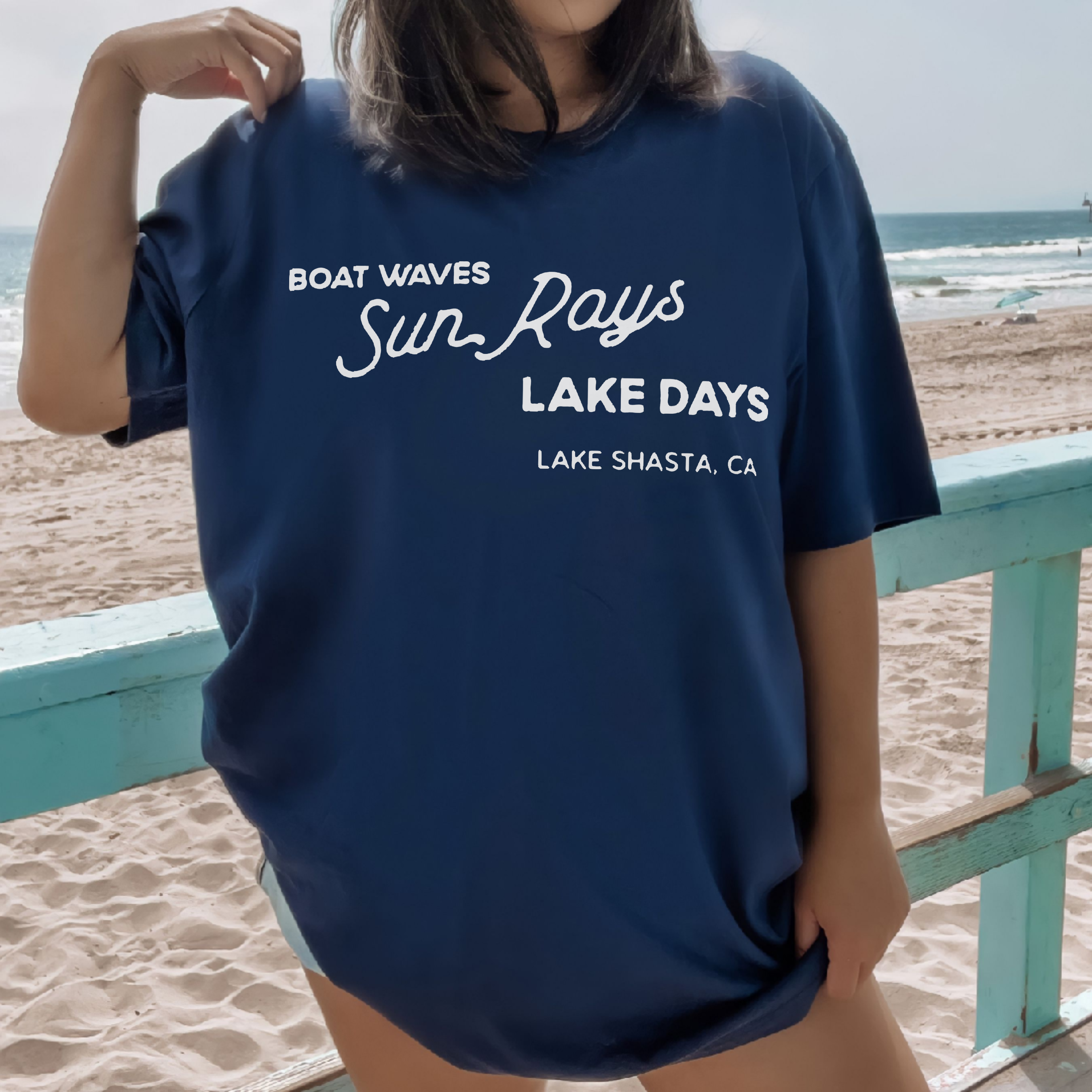 Express! Boat Waves Sun Rays Lake Days
