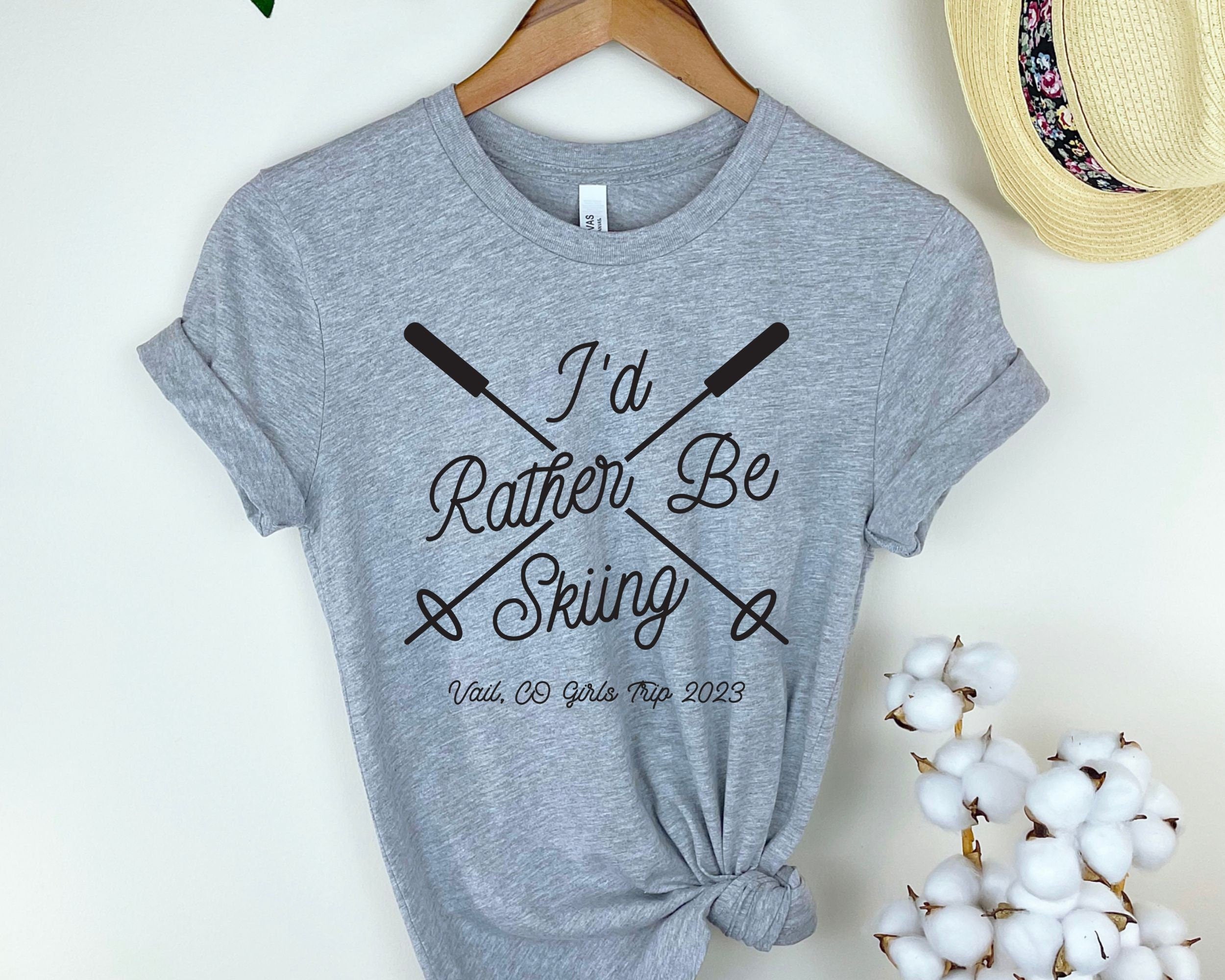 custom matching family winter vacation shirts with I&