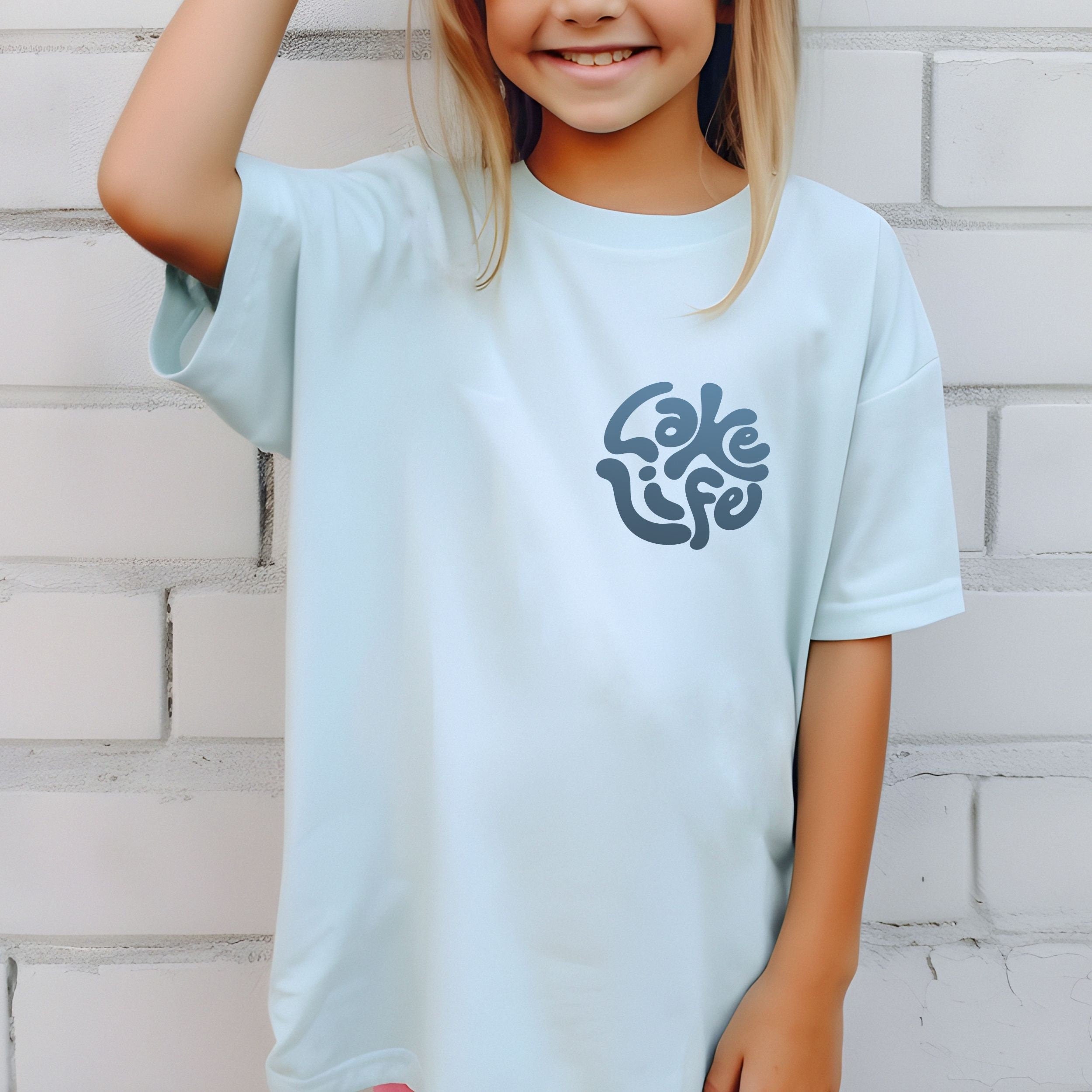Custom comfort colors lake shirts front back print lake life retro groovy unisex matching family group lake trip vacation lake house lake bum shirts life is better at the lake kids adults sizes oversized