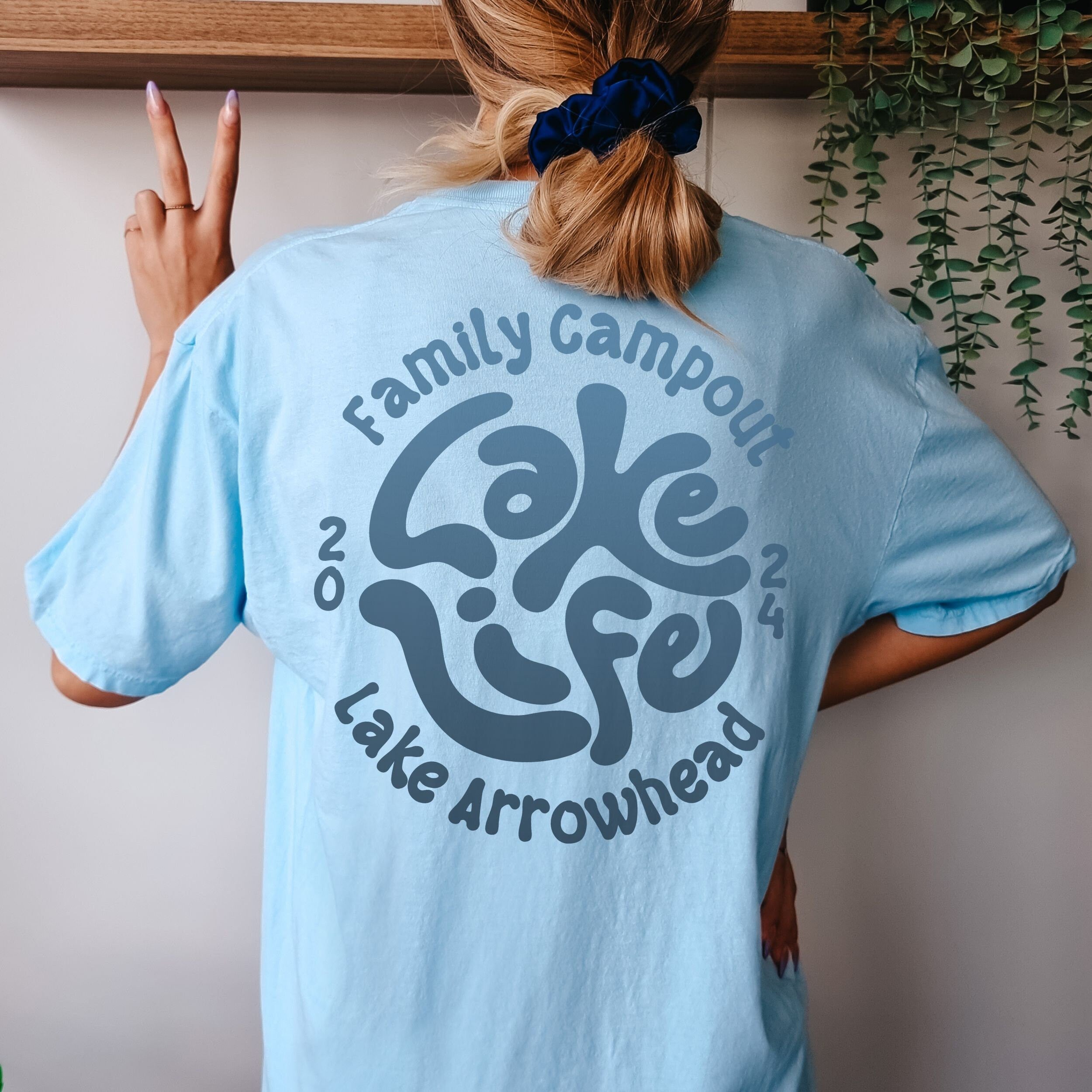 Custom comfort colors lake shirts front back print lake life retro groovy unisex matching family group lake trip vacation lake house lake bum shirts life is better at the lake kids adults sizes oversized