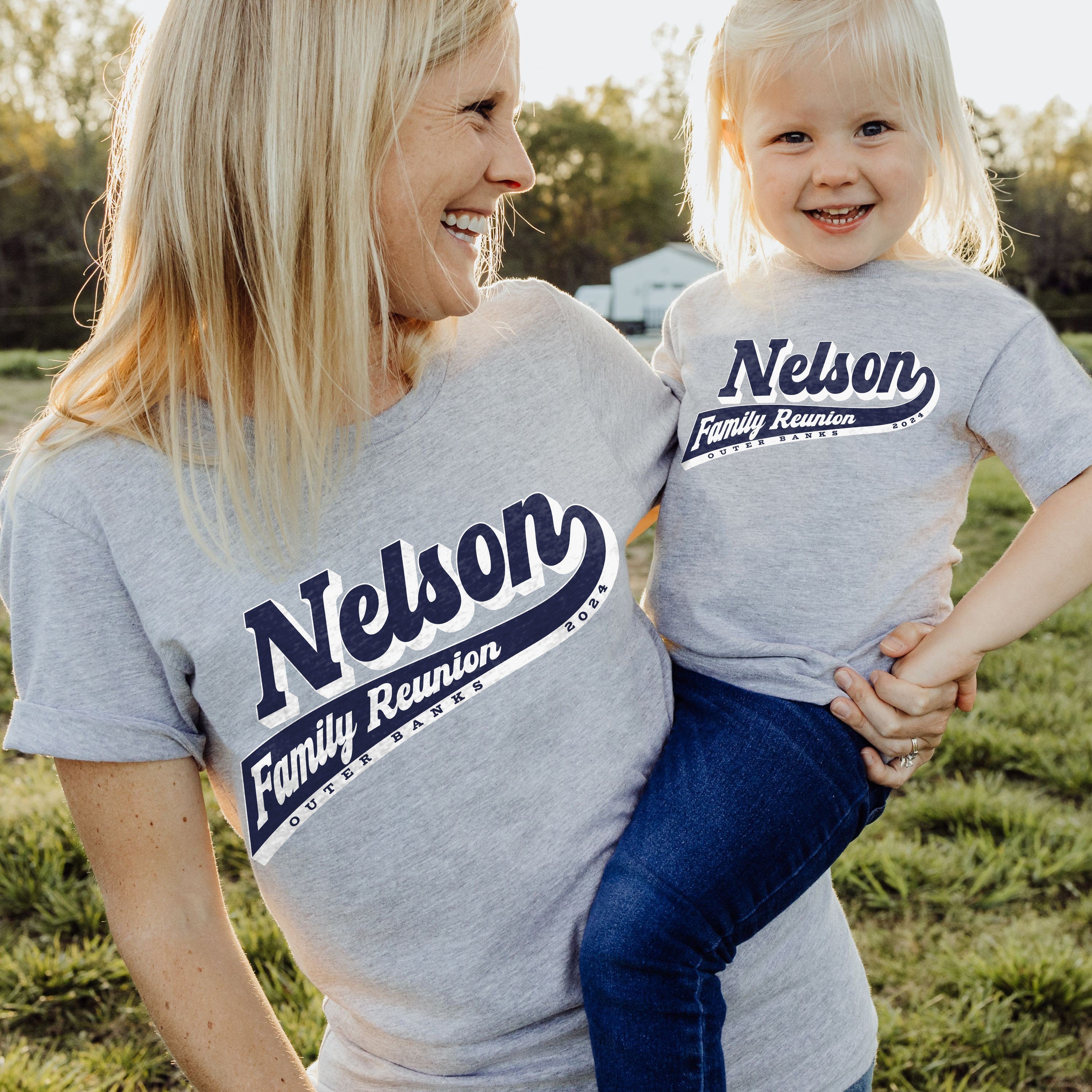 Custom Family Vacation Shirts, Varsity Team Style, Personalized Family Reunion Shirts for Matching Group, Infant Toddler Kids Adult Sizes