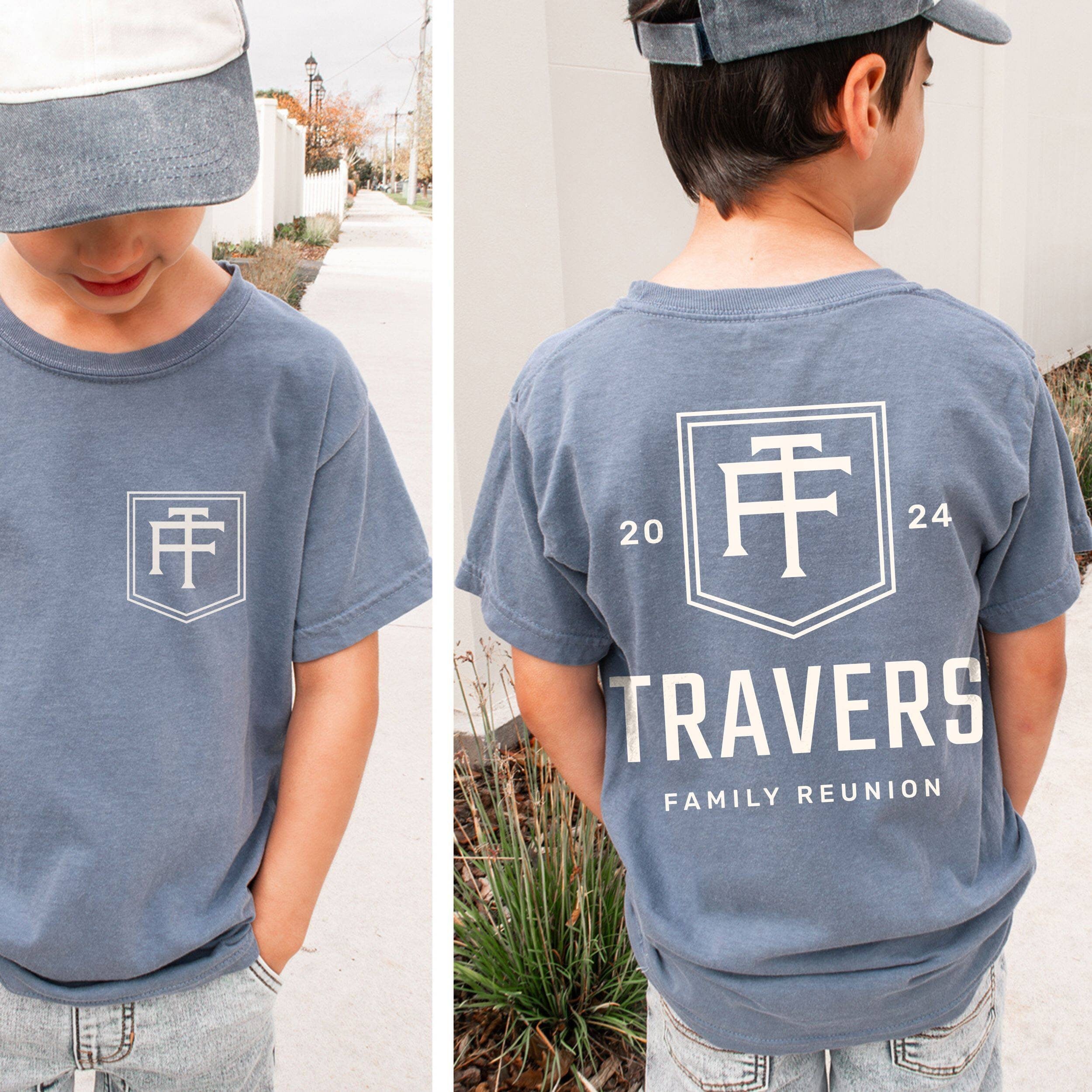 Family Reunion Shirts, Family Monogram TShirts, Custom Comfort Colors® Shirts Personalized Matching Group Toddler Kids Adult Unisex