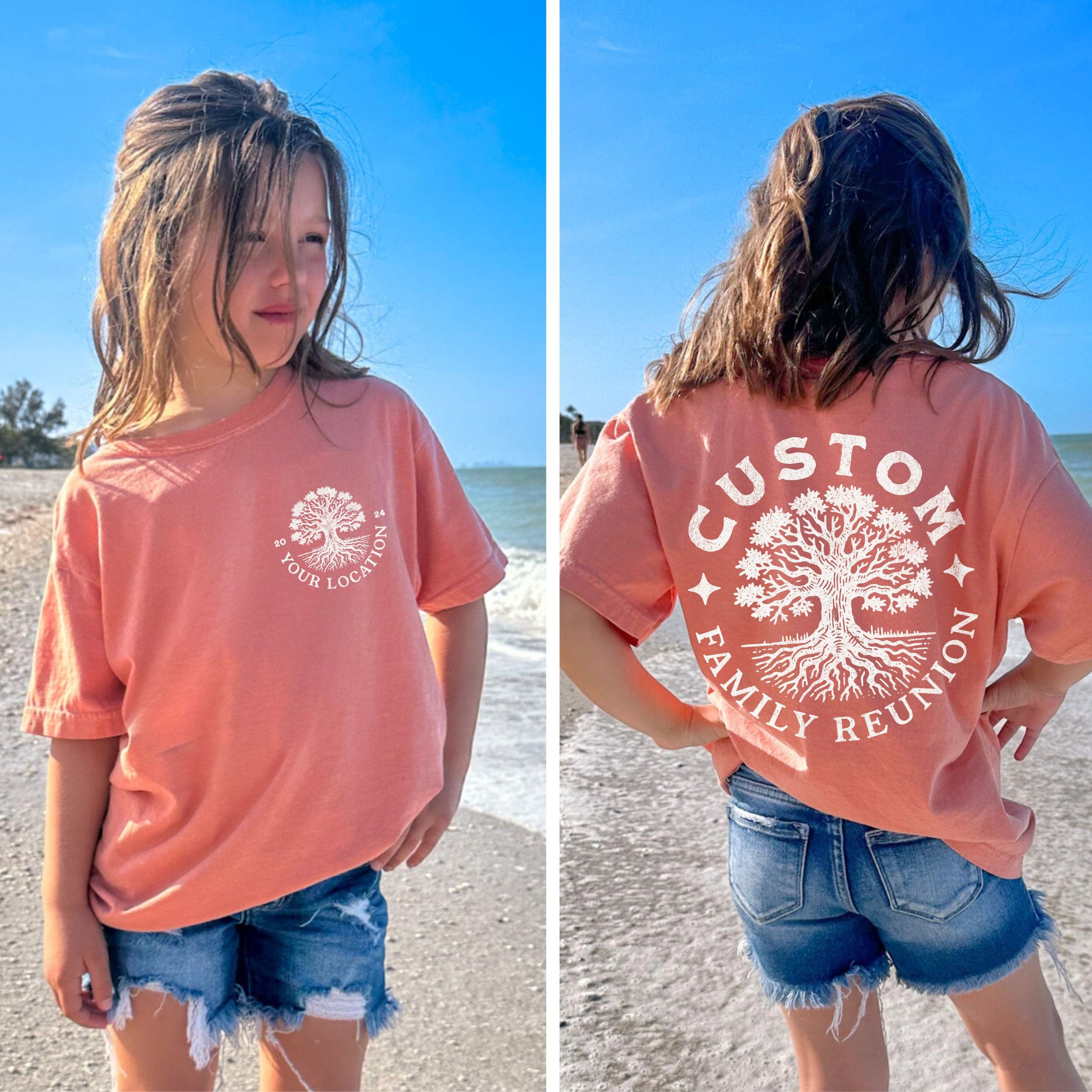 Family Reunion Shirts, Family Tree TShirts, Custom Comfort Colors® Matching Family shirts, Personalized Group Infant Toddler Kids Unisex