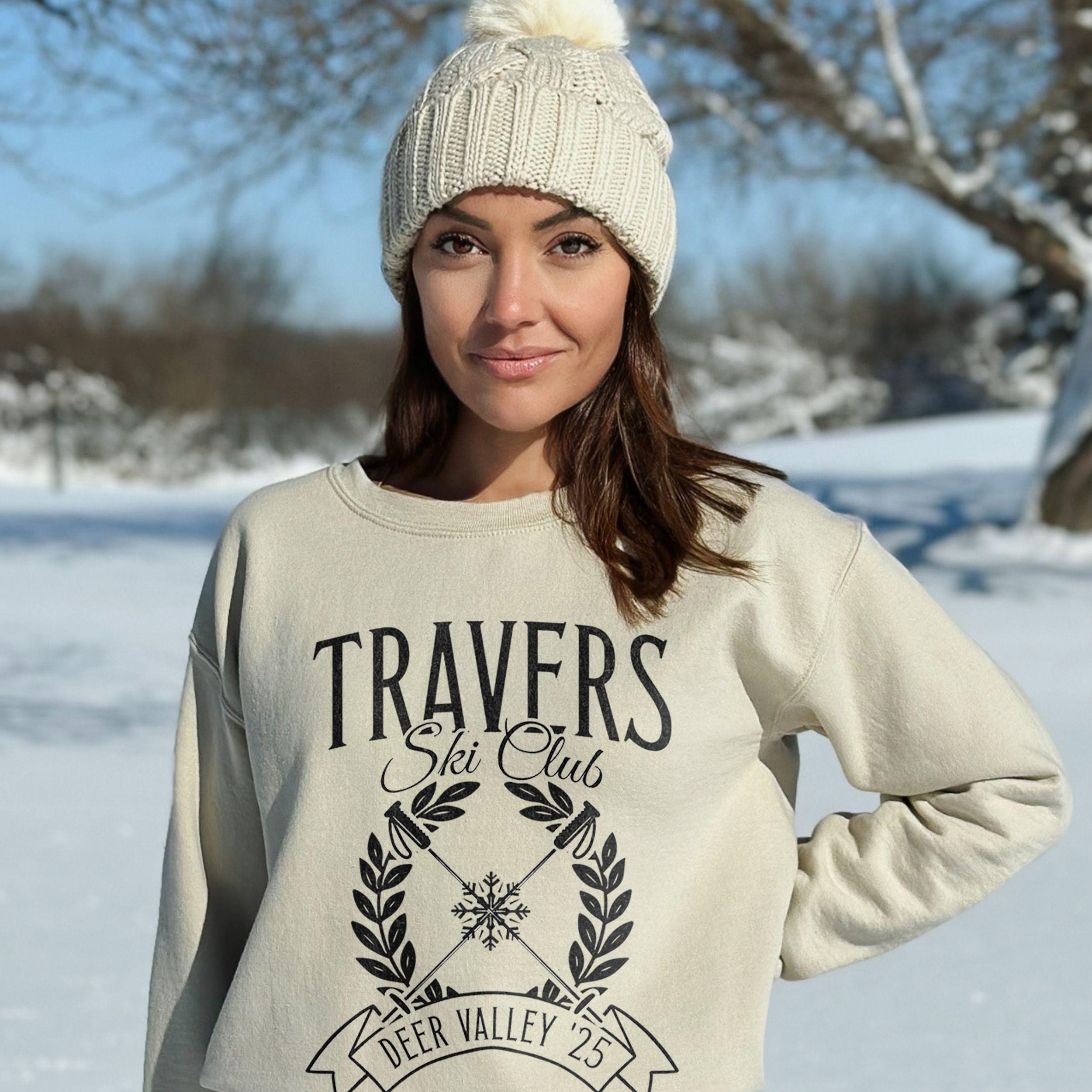 Family Ski Trip Sweatshirt, Ski Club Custom Matching Ski Weekend Merch Kids & Adults, Preppy Personalized Last Name Winter Mountain Shirt