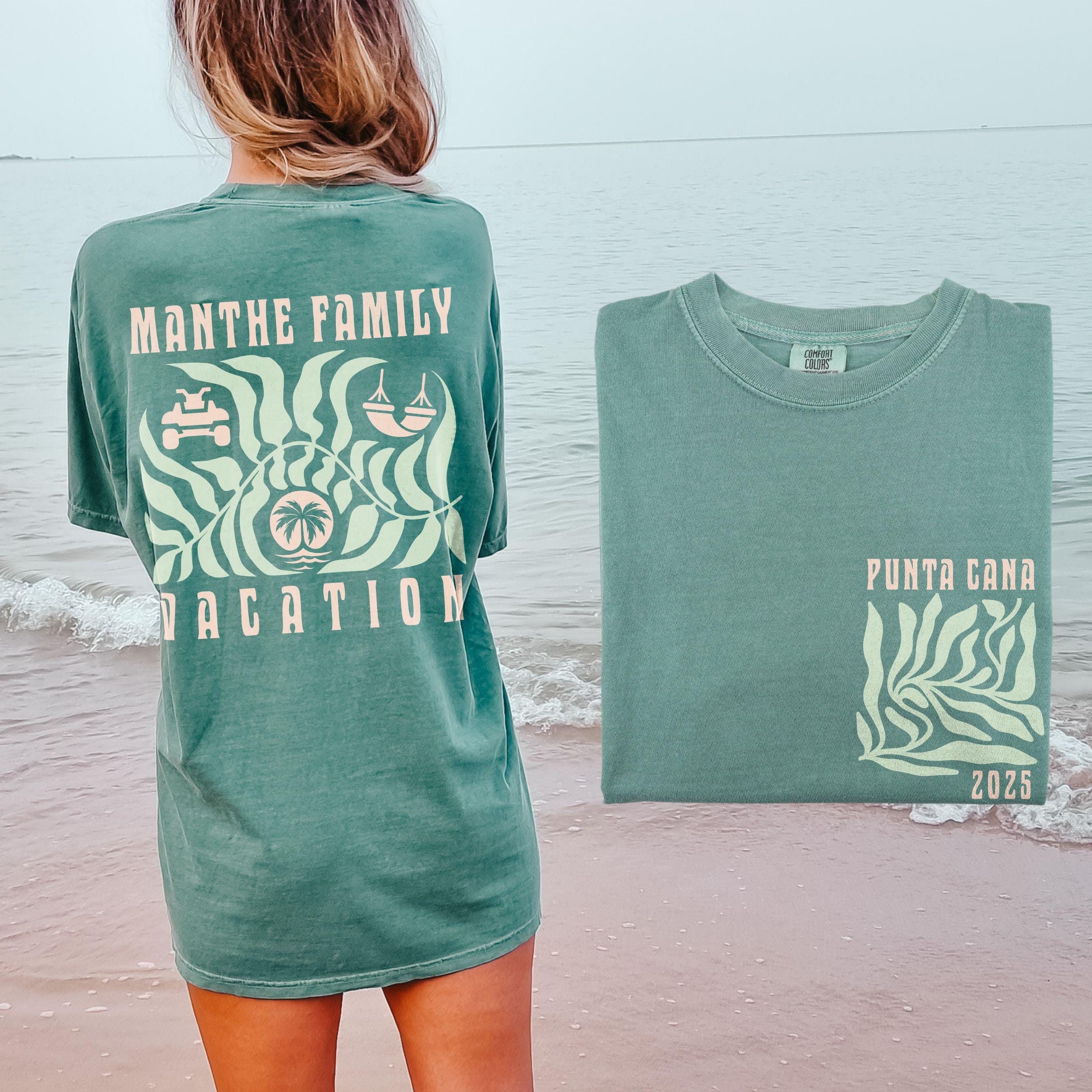 Custom Comfort Colors® Boho Beach Shirts Personalized Caribbean Family Vacation Matching Mexico Group Trip Hawaii Island TShirt Kids Adults