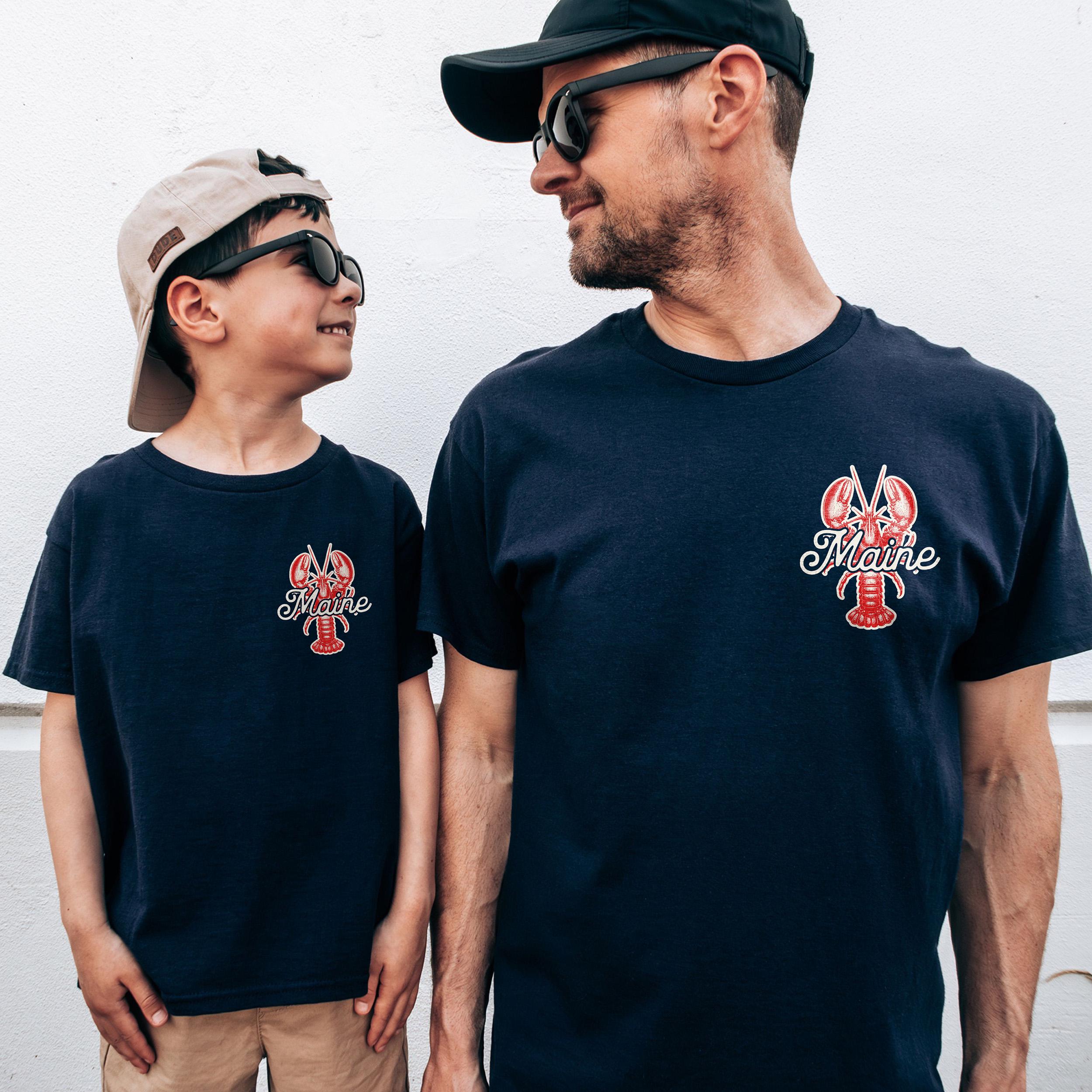 Comfort Colors® Maine Family Vacation Shirts, Nautical Lobster Beach Shirts, Matching Group Trip East Coast Tees, Infant Toddler Kids Adult