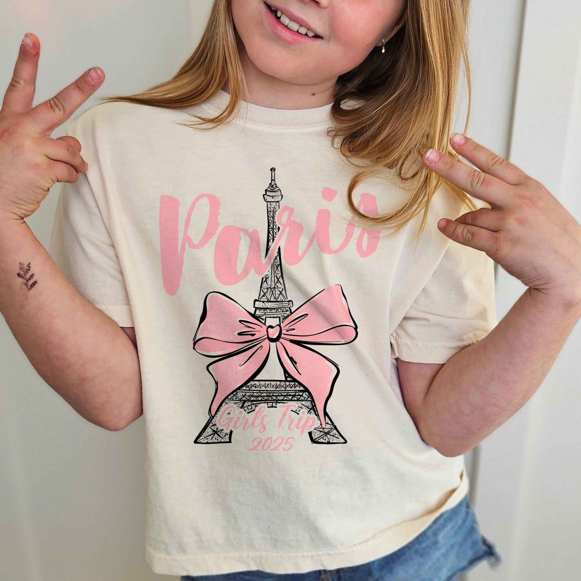 Coquette Eiffel Tower Paris Tee
