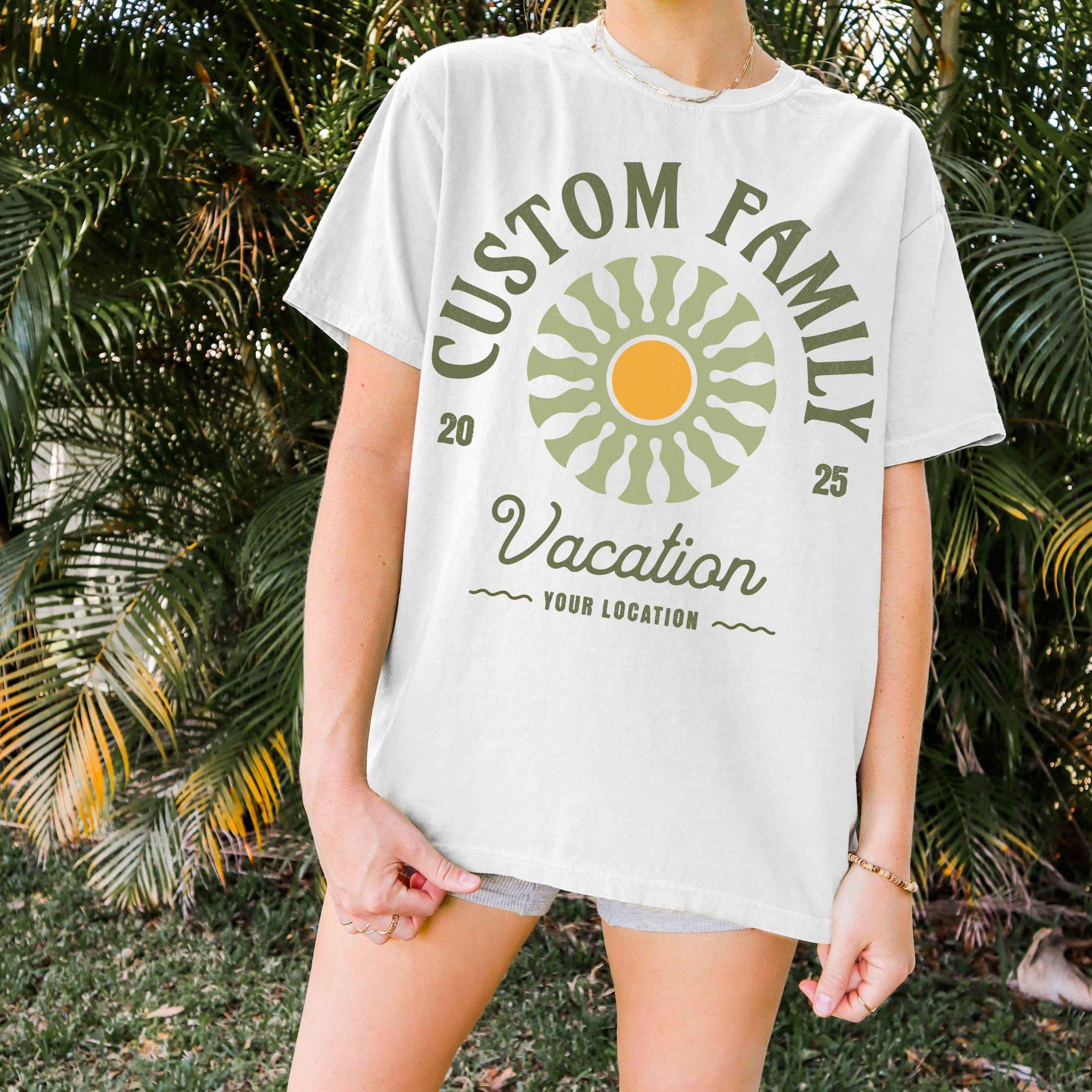 Green Retro Sunburst