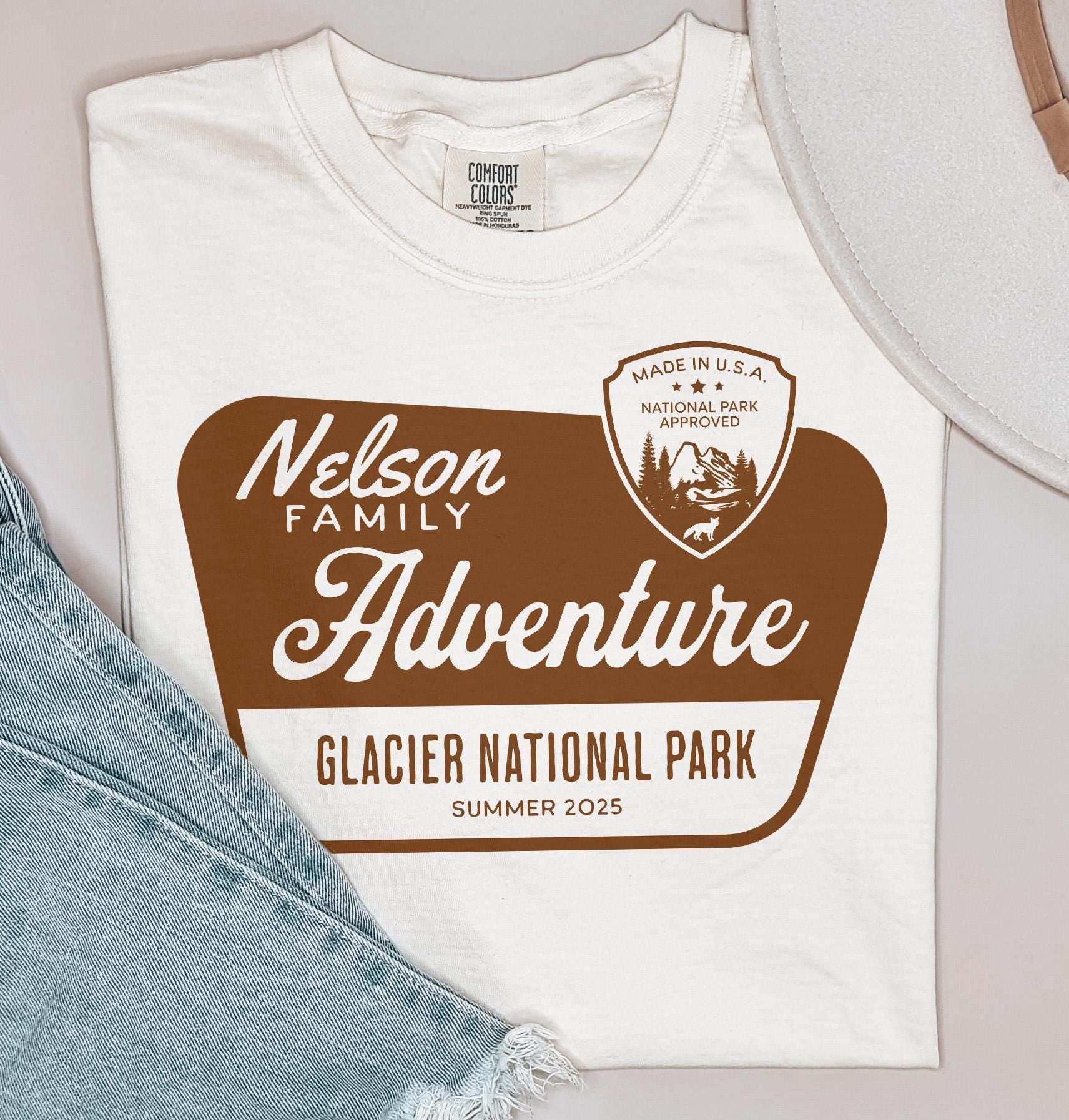 National Parks Shirt, Custom Matching Family Group, Unisex Personalized Trip Hoodies Crewneck & Tshirt Toddler Kids Adult Vacation