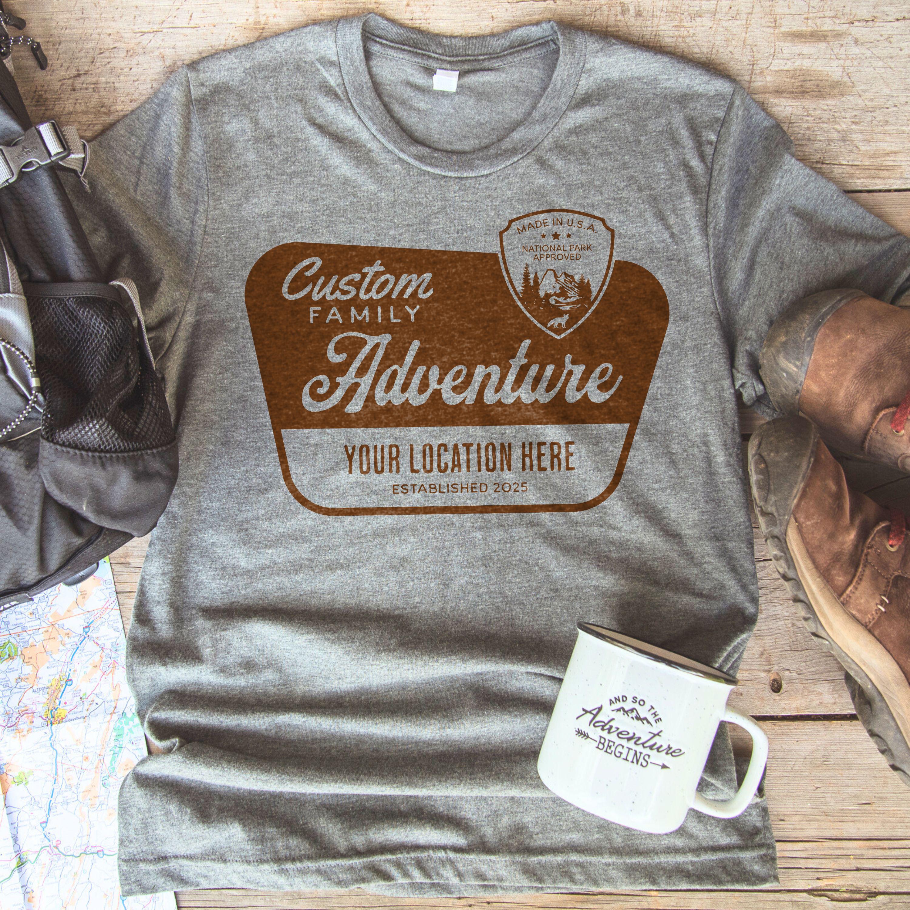 National Parks Shirt, Custom Matching Family Group, Unisex Personalized Trip Hoodies Crewneck & Tshirt Toddler Kids Adult Vacation