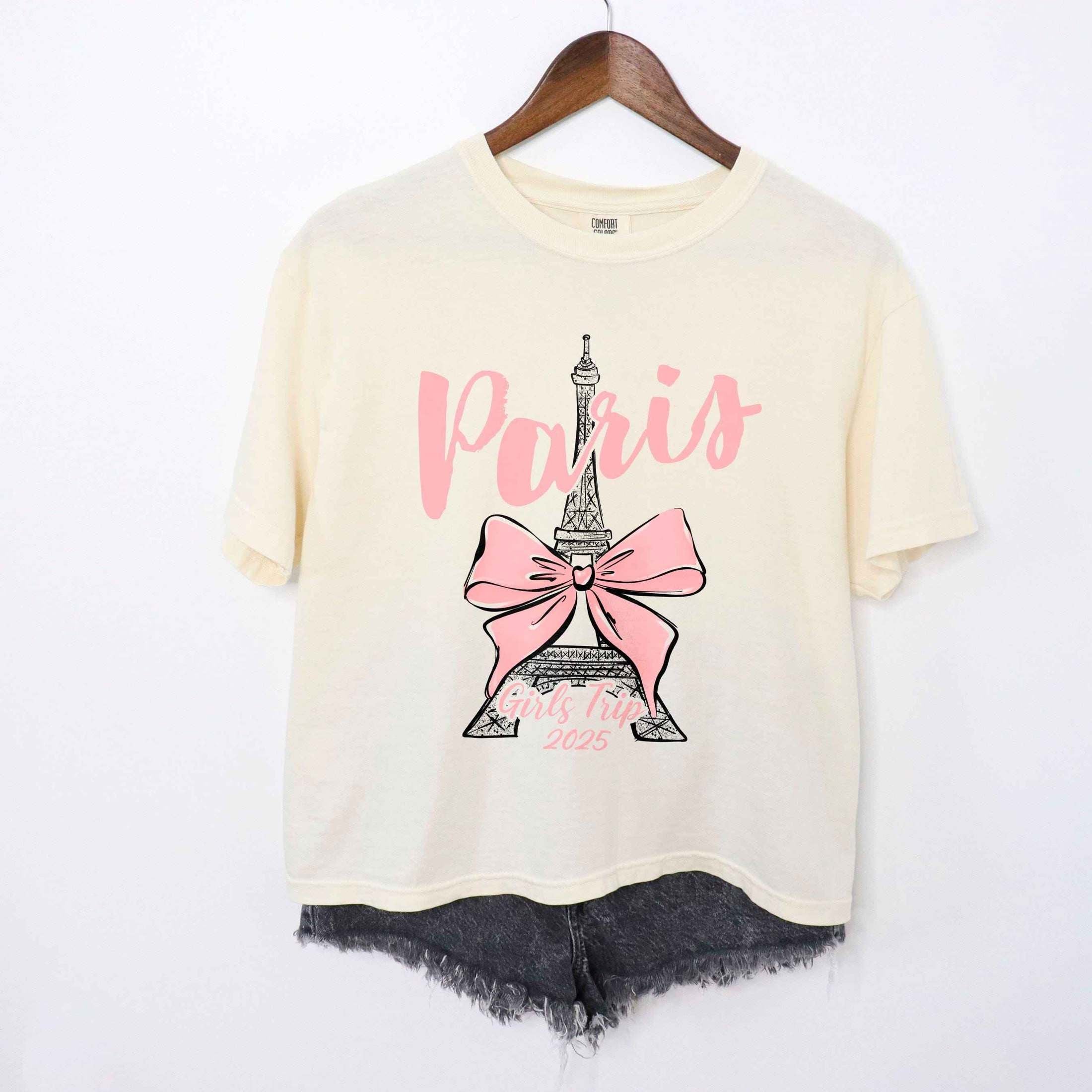 Coquette Eiffel Tower Paris Tee