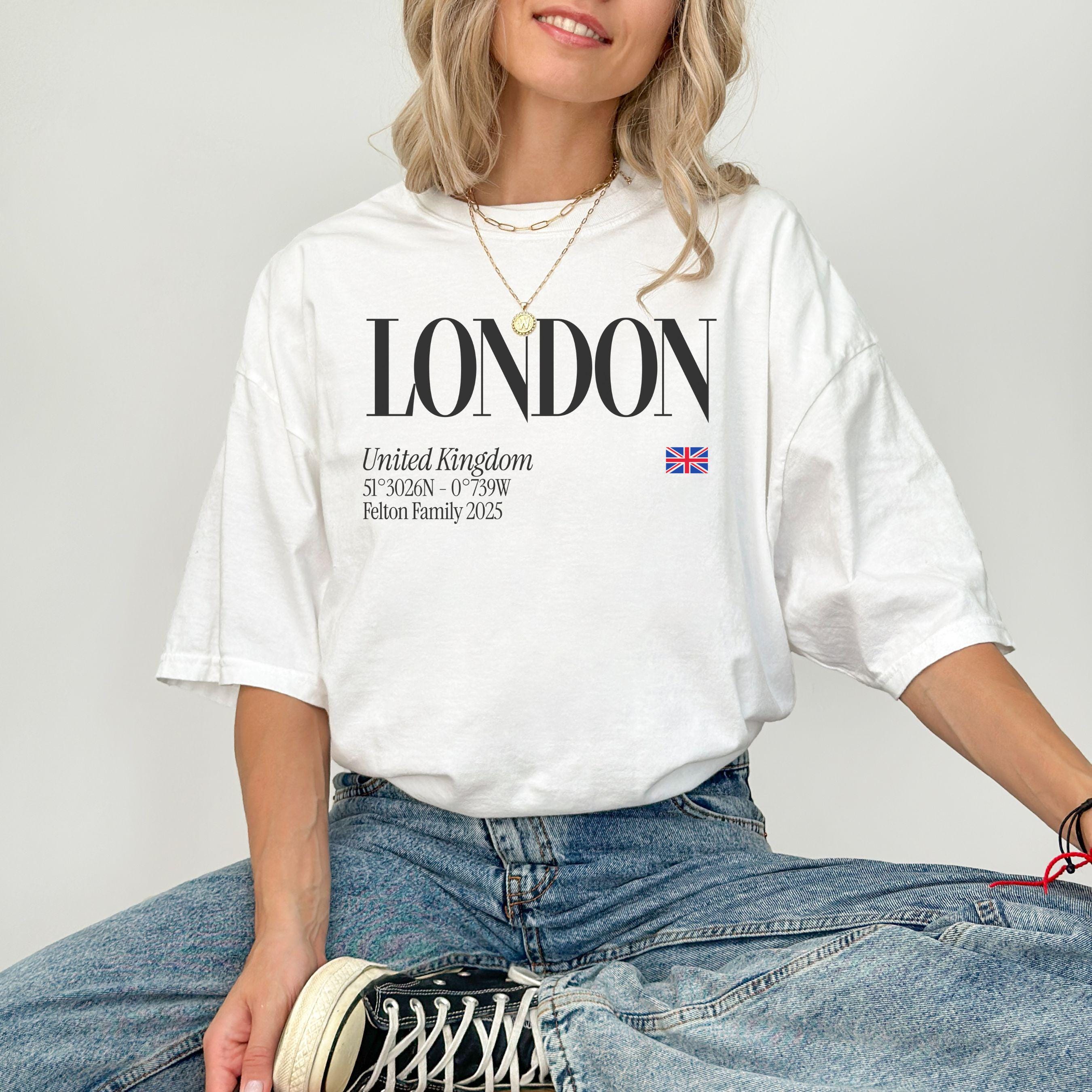 London Shirt, Custom Matching Family Vacation Travel Tshirt, Group Unisex Personalized Trip Hoodies Crewneck & Tshirt Toddler Kids Adult