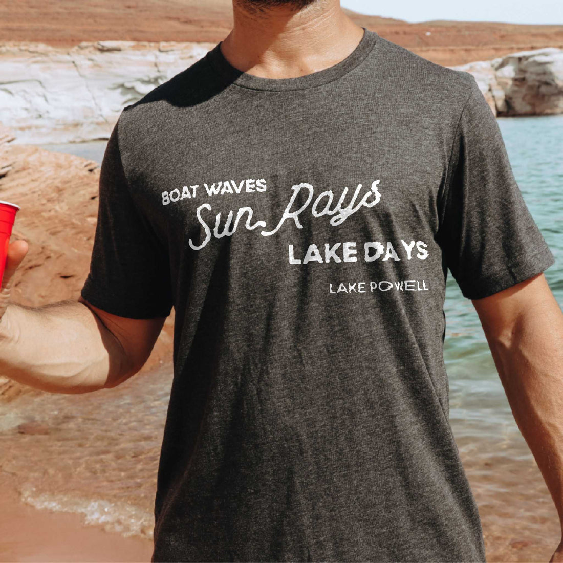 Boat Waves Sun Rays Lake Days - Custom Family Vacation Tshirt