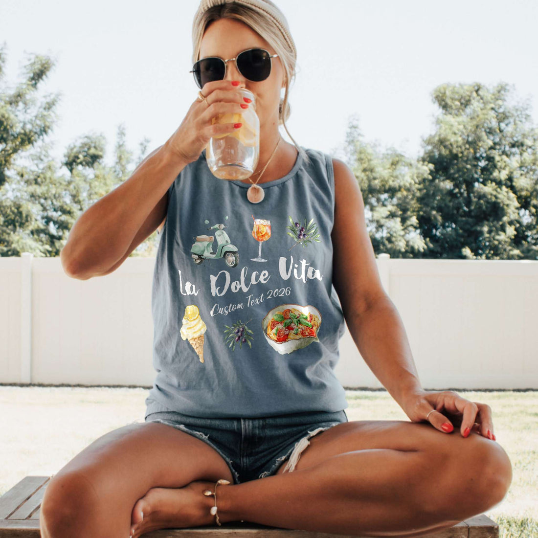 La Dolce Vita - Custom Matching Italy Summer Vacation Shirt