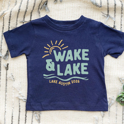 Wake &amp; Lake - Matching Family Lake Vacation Shirts