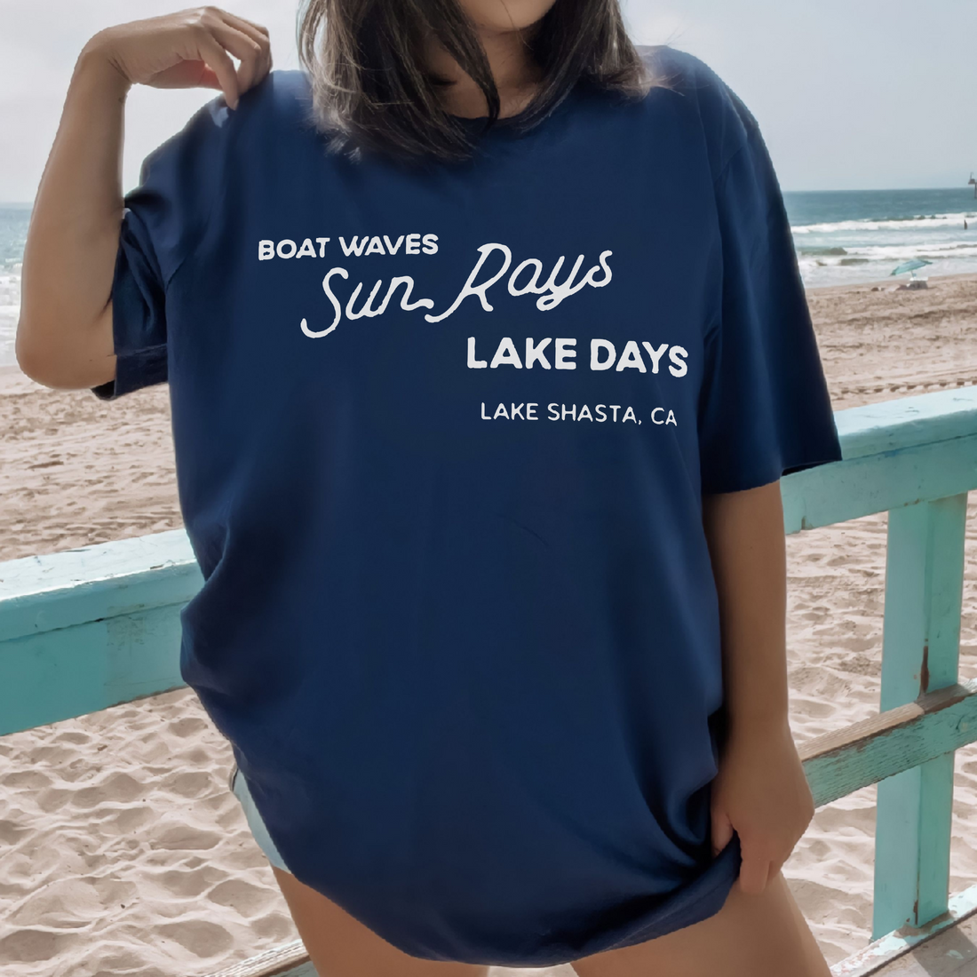 Express! Boat Waves Sun Rays Lake Days