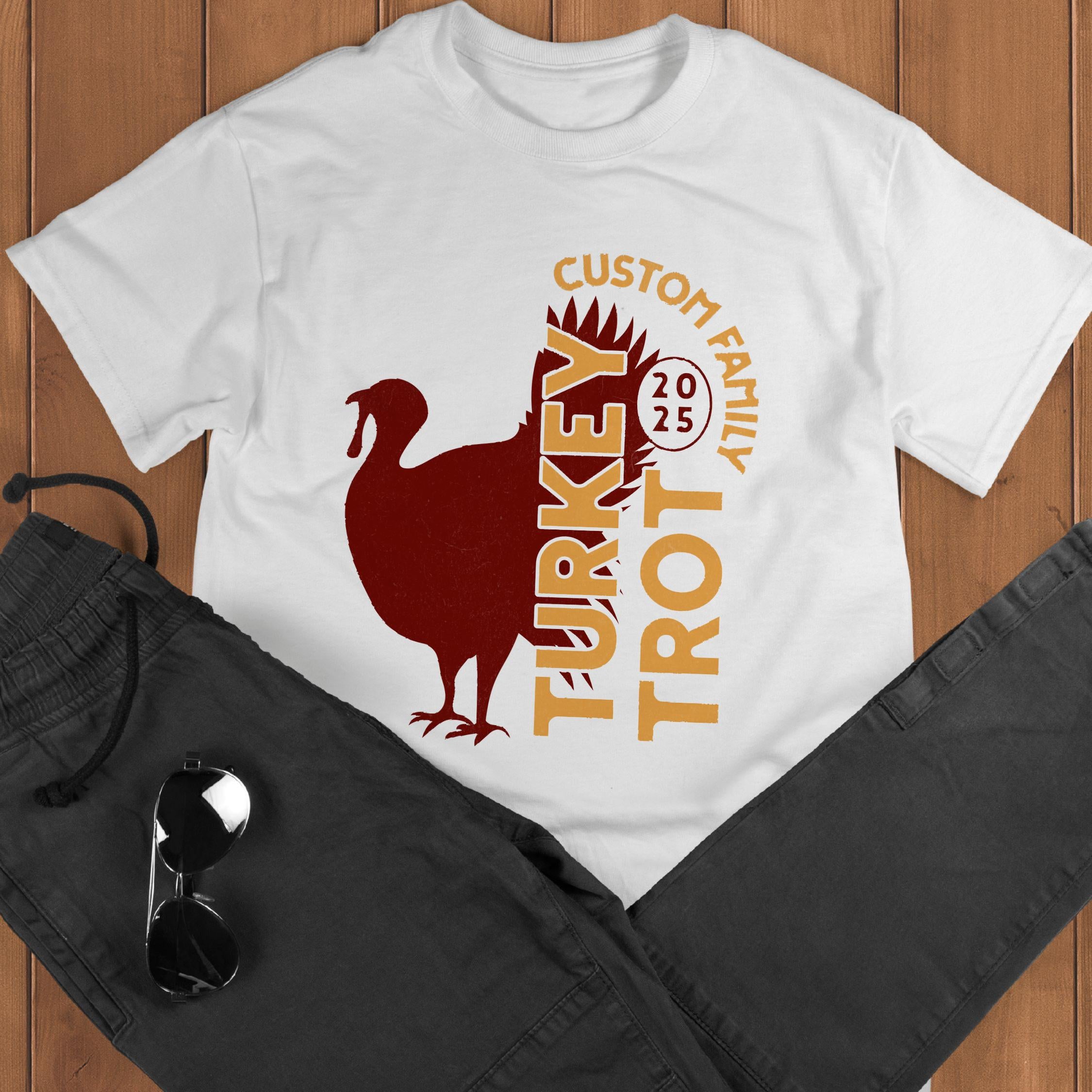Turkey Trot - Matching Family Thanksgiving 5K Race Shirts