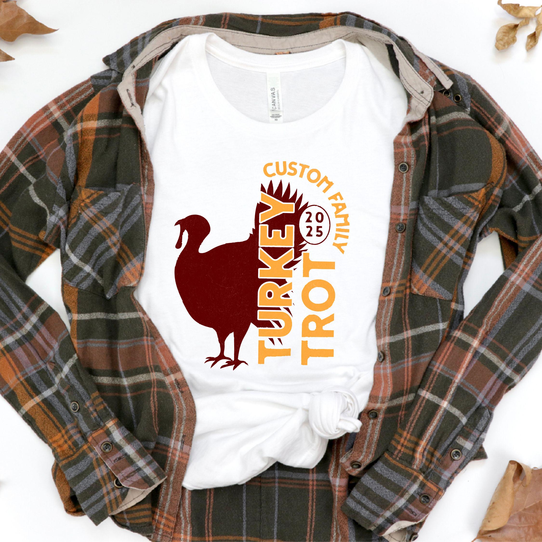 Turkey Trot - Matching Family Thanksgiving 5K Race Shirts