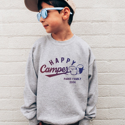 boy wearing custom matching family adventure vacation shirt with s&