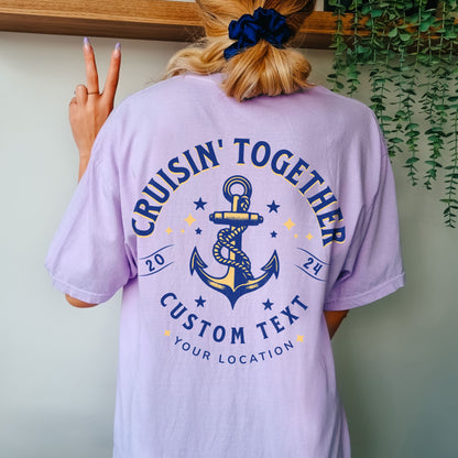 custom cruise shirts personalized matching cruisin together shirts cruise control vacay mode cruise squad oh ship nauti family cruise shirts comfort colors unisex kids adults men women trendy oversized vacation