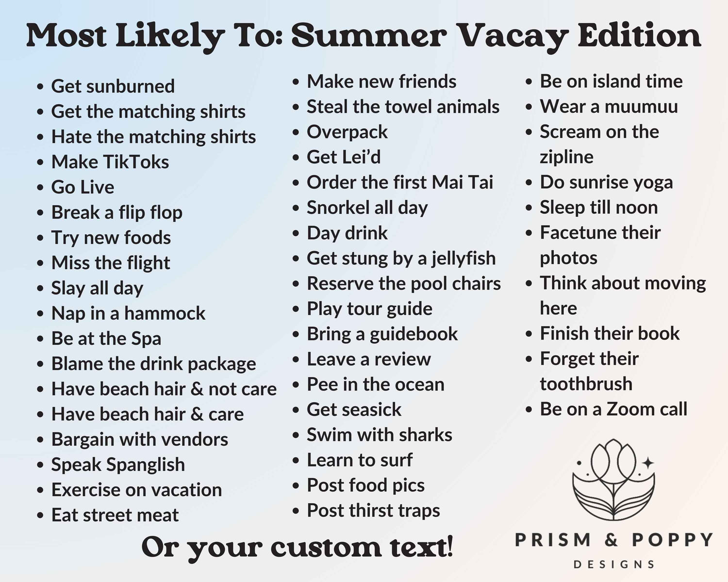 Most Likely To- Beach