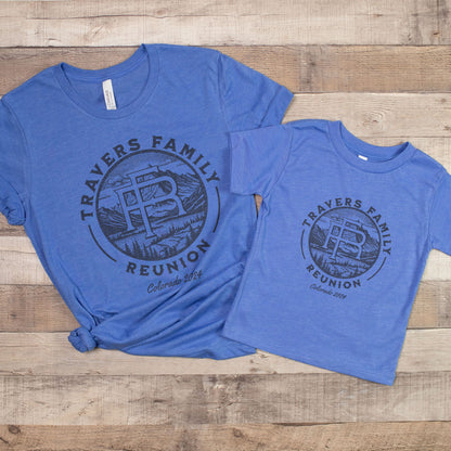 Family reunion shirts family vacation shirts custom mountain shirts mountain adventure shirts matching group custom family personalized monogram last name logo infant toddler adult unisex trendy oversized