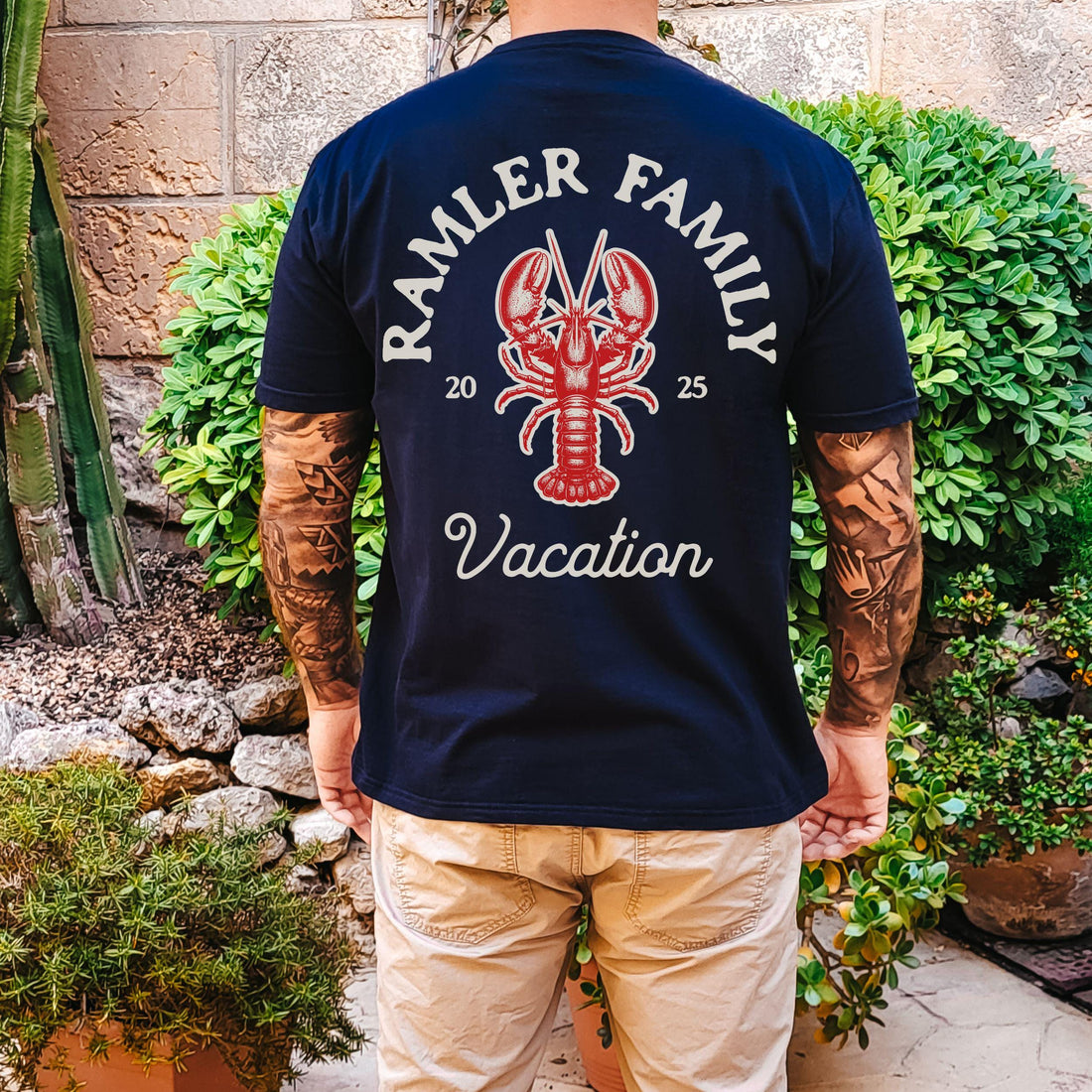 Maine Lobster Vacation Shirts, Custom Matching Family Tshirts, Nautical Preppy Group Summer Trip Oversized Tees Infant Toddler Kids
