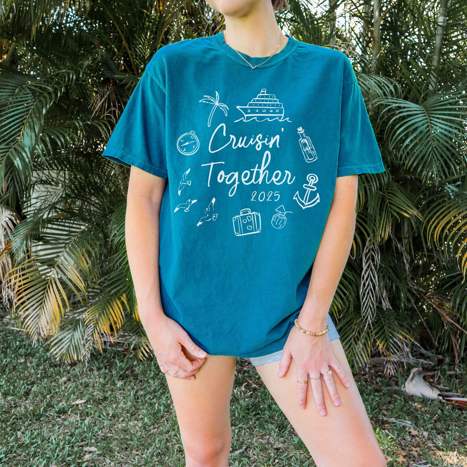 Cruise Doodle Shirt, Comfort Colors® Matching Family or Group Shirts, Cute Cruisin&