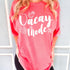 Vacay Mode Shirt, Matching Family Vacation Tshirts, Beachy Tropical Doodle Comfort Colors® Group Trip Spring Break Summer Unisex Oversize