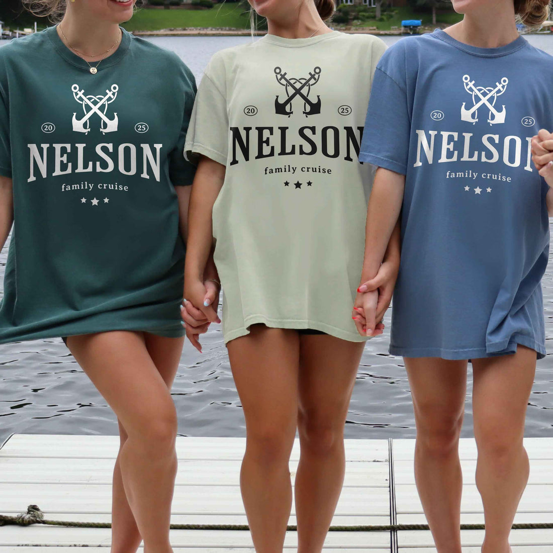 Custom Family Cruise Shirts, Comfort Colors® Matching Unisex Cruising Together Vacation Tshirts, Personalized Group Trip Unisex Oversize Tee