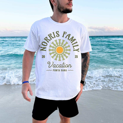 Green Retro Sunburst