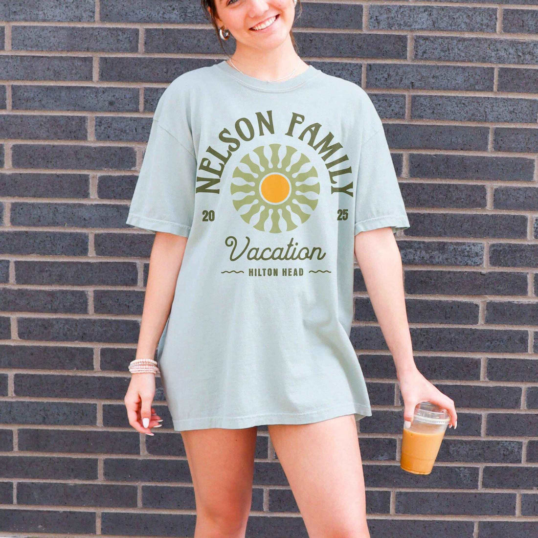 Green Retro Sunburst