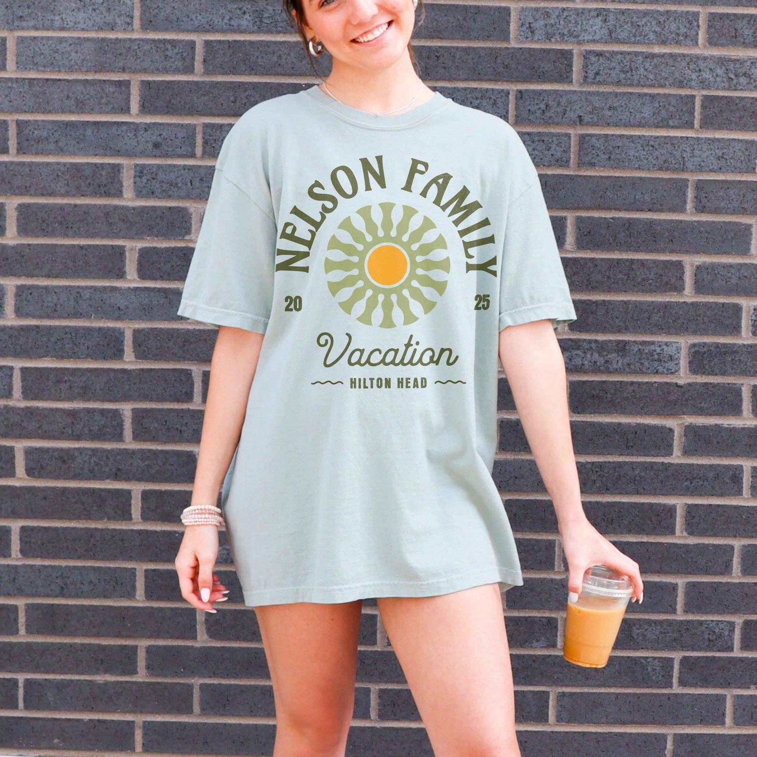 Green Retro Sunburst