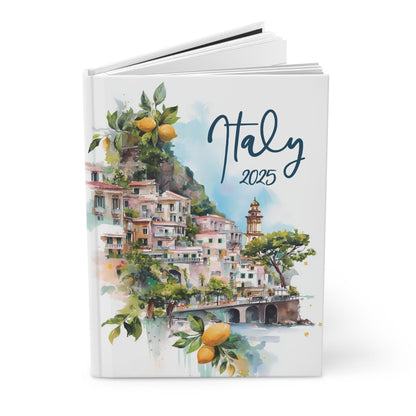 Custom 2025 Italy trip journal and log book, great for European honeymoon memories or travel gift ideas