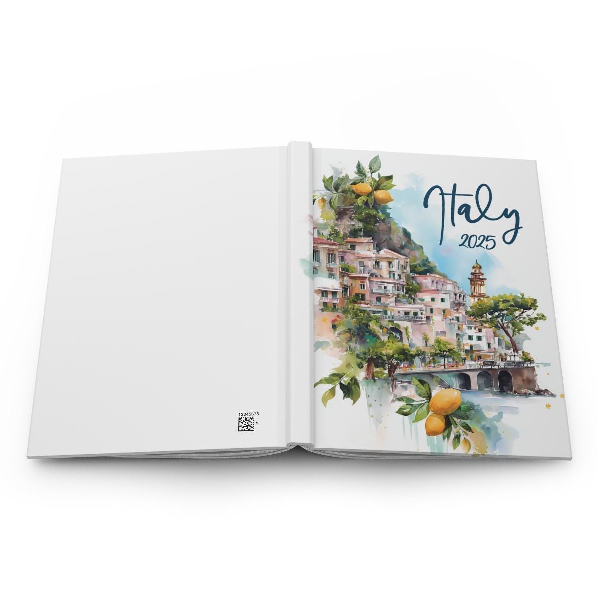Custom 2025 Italy trip journal and log book, great for European honeymoon memories or travel gift ideas
