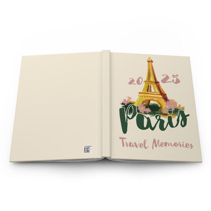 French travel planner and diary featuring Eiffel Tower cover, ideal for Europe trips or Paris vacations