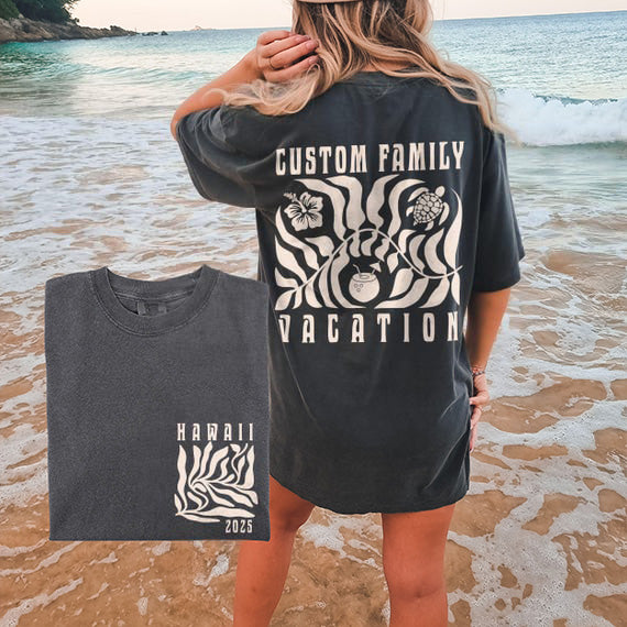 Boho Beach - White Family Vacation Shirt